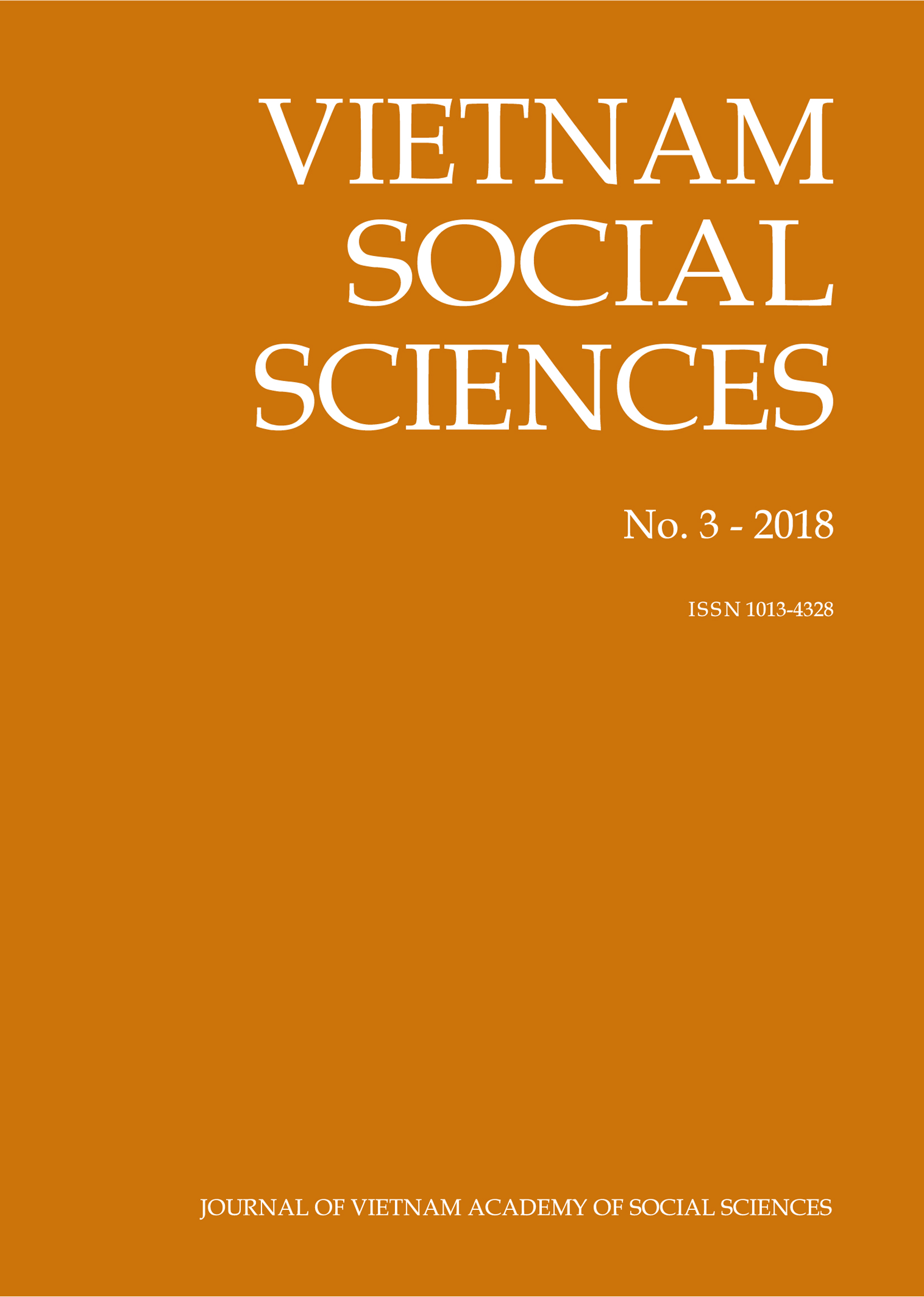 Vietnam Social Sciences. No. 3 - 2018